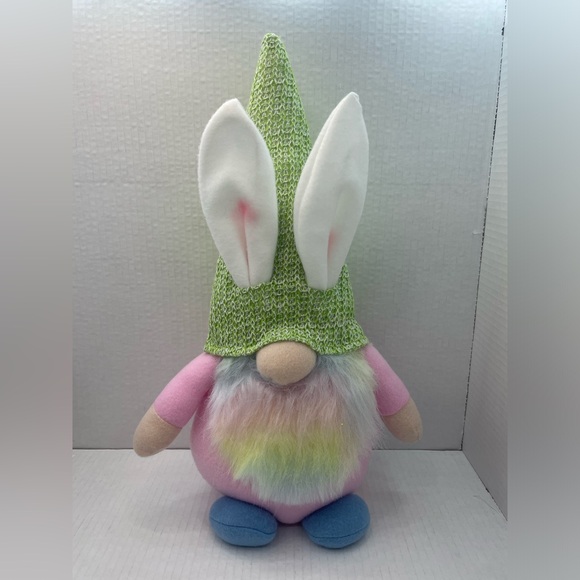 Rainbow 🌈 Spring/Easter Bunny Gnome - Picture 1 of 9